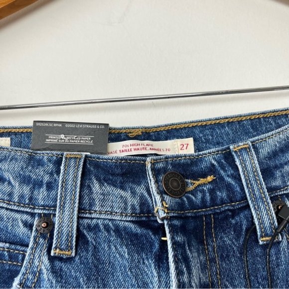 Levi's Blue Flare & Wide Leg Jeans - Picture 6 of 15